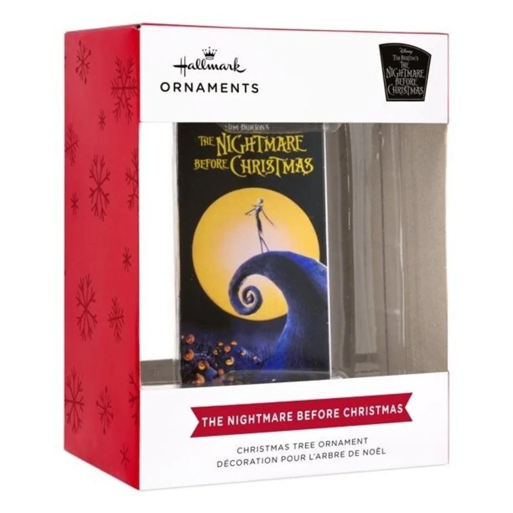Hallmark Disney The Nightmare Before Christmas‎ VHS Movie Video Retro Ornament